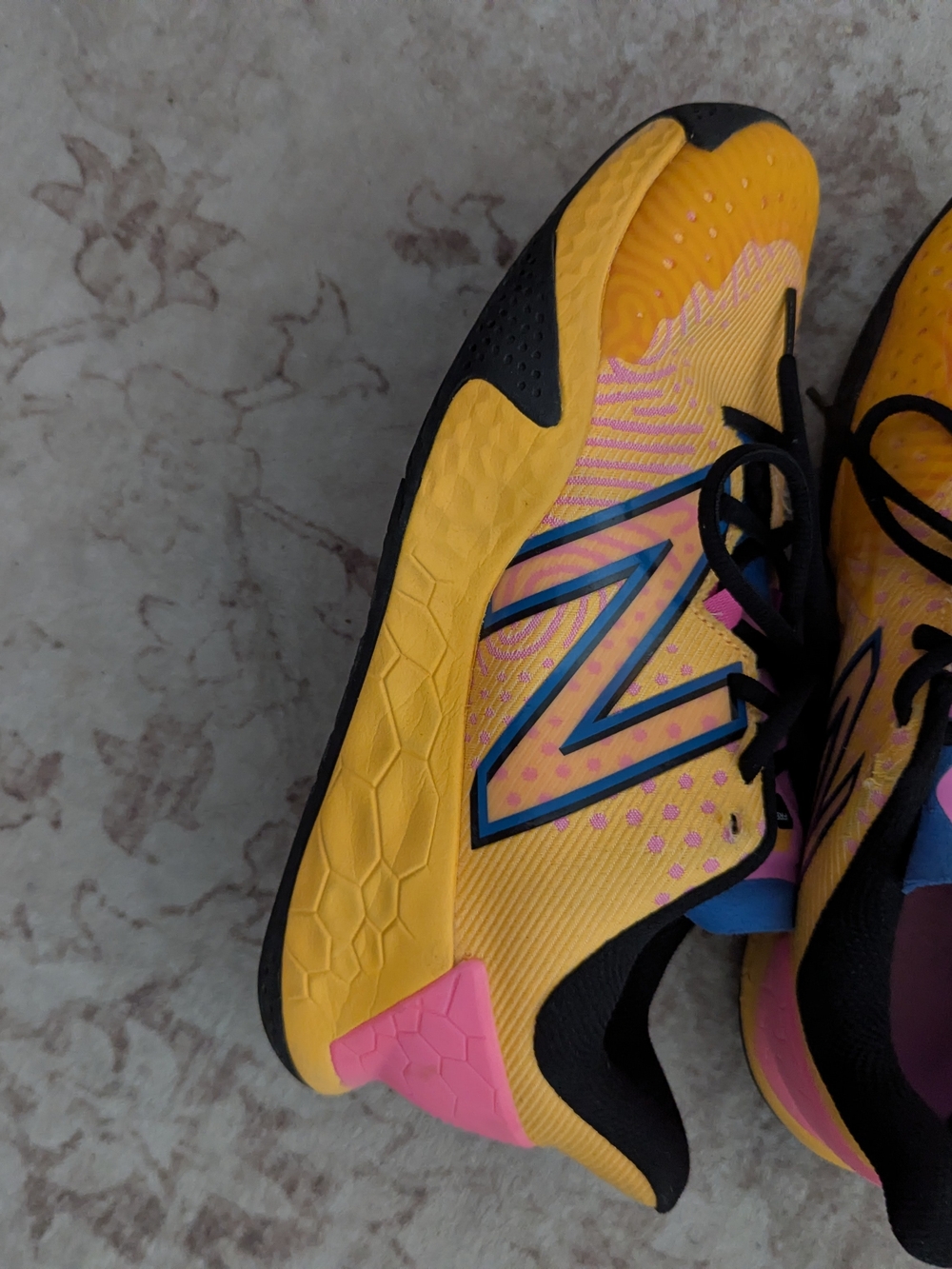 New Balance Women’s Yellow and Pink Running Shoes